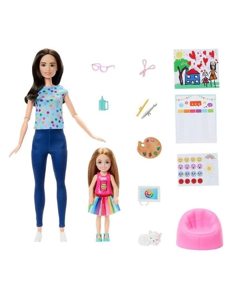 Barbie ve Chelsea Sanat Atölyesi Oyun Seti HRG48 - 2