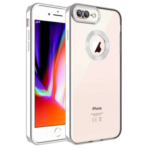Apple iPhone 7 Plus Kılıf Kamera Korumalı Logo Gösteren Zore Omega Kapak - 2