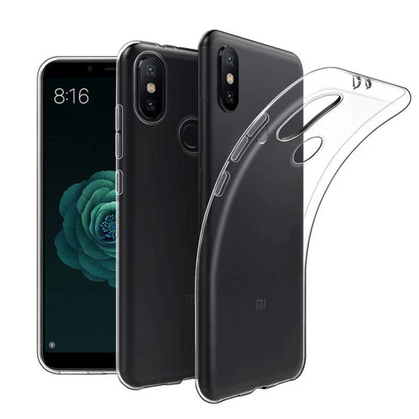 Xiaomi Mi 6X Kılıf Zore Şeffaf Süper Silikon Kapak