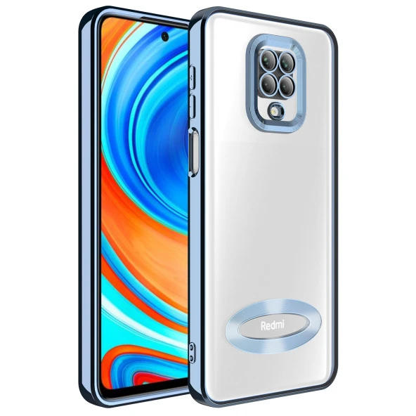 Xiaomi Redmi Note 9 Pro Kılıf Kamera Korumalı Logo Gösteren Zore Omega Kapak - 2