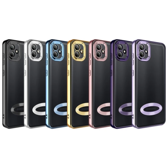 Samsung Galaxy A04 Kılıf Kamera Korumalı Logo Gösteren Zore Omega Kapak - 3