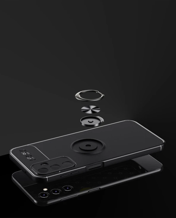 Samsung Galaxy A34 Kılıf Zore Yüzüklü Ravel Silikon Kapak - 3