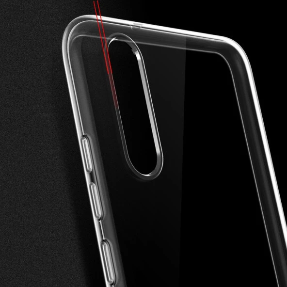 Huawei P20 Kılıf Zore Şeffaf Süper Silikon Kapak - 3