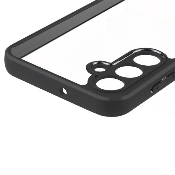 Samsung Galaxy A25 Kılıf Kamera Korumalı Şeffaf Arka Yüzey Zore New Roll Kapak - 4