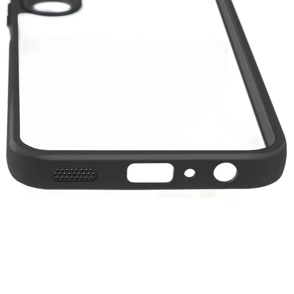Samsung Galaxy A15 Kılıf Kamera Korumalı Şeffaf Arka Yüzey Zore New Roll Kapak - 3