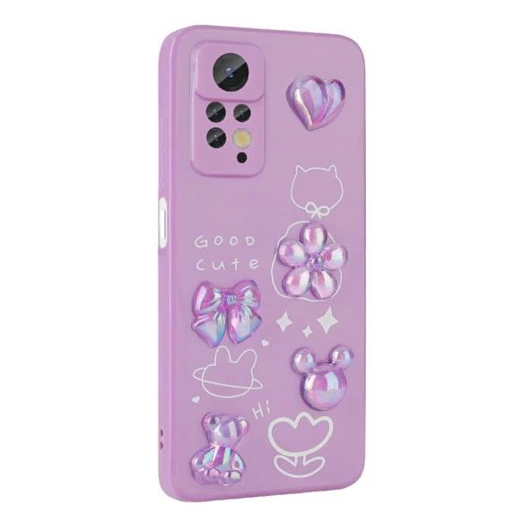 Xiaomi Redmi Note 12 Pro 4G Kılıf Kabartma Figürlü Parlak Zore Toys Silikon Kapak - 4