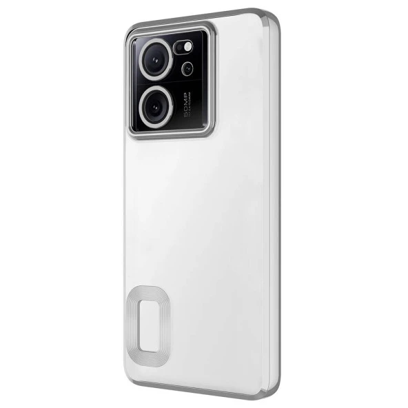 Xiaomi Mi 13T Kılıf Kamera Korumalı Logo Gösteren Zore Omega Kapak - 4