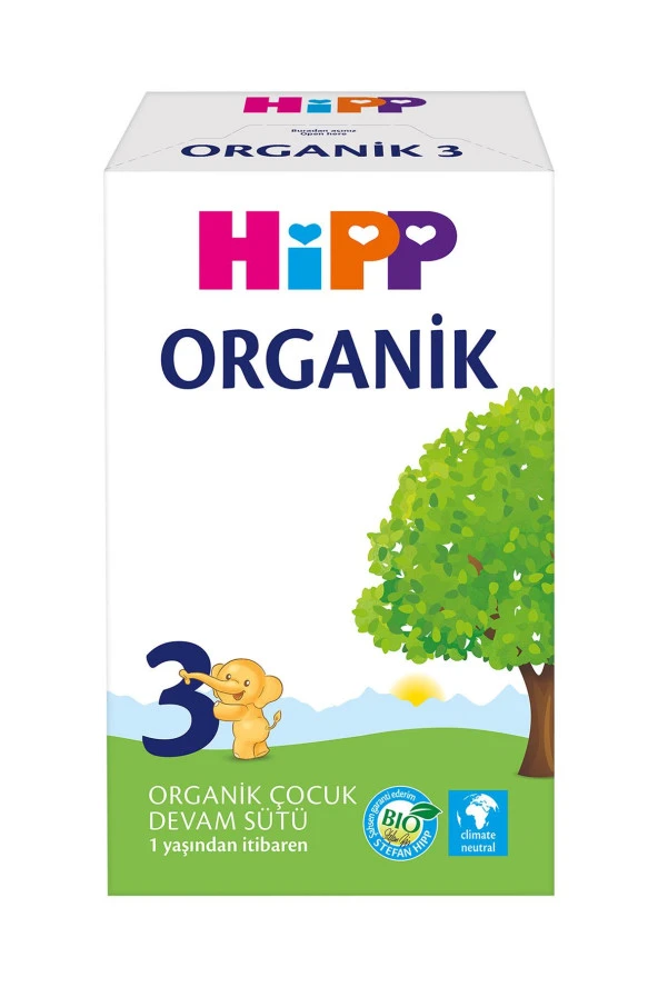 HİPP 3 Organik Devam Sütü 600 gr