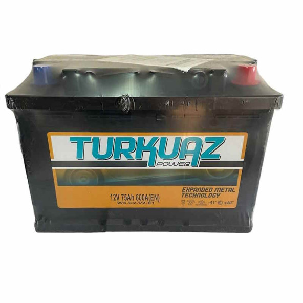 Turkuaz 12 V 75 Ah 600 A Akü