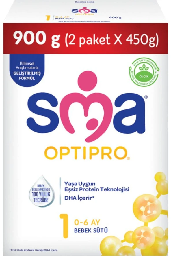 SMA Optipro 1 Probiyotik Bebek Sütü 900 gr