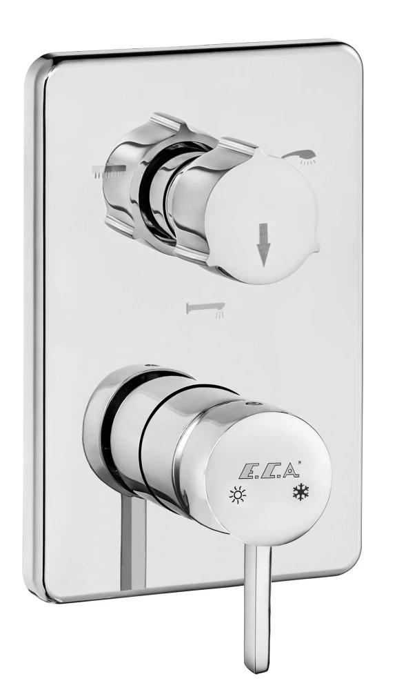 ECA Purity Ankastre Banyo Bataryası Sıva Üstü 3 Yollu 102167332H-K