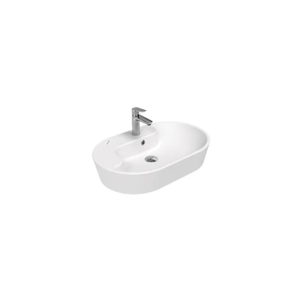 Creavit Topic Tezgah Üstü Çanak Lavabo 70 cm Beyaz TP172-00CB00E-0000