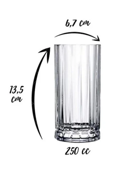 Paşabahçe 68164  Nude Wayne 6'lı Meşrubat Bardak 250 cc - Resim 2