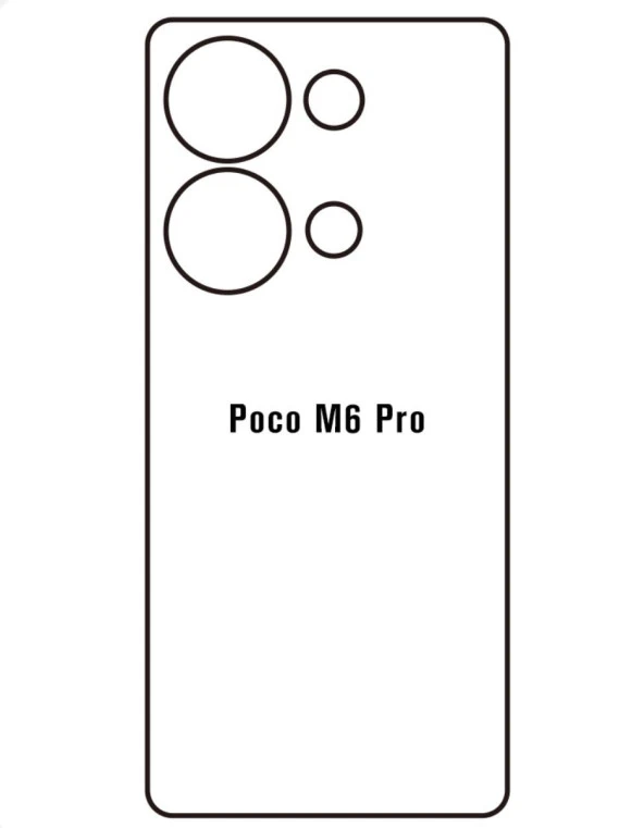 Poco M6 Pro (2024) Uyumlu Ön+Arka Body Şeffaf Ultra koruyucu Nano Jelatin - Resim 3