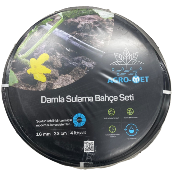 Metsan Agro-Met 100 mt Damla Sulama Bahçe Seti Hortumu Agromet