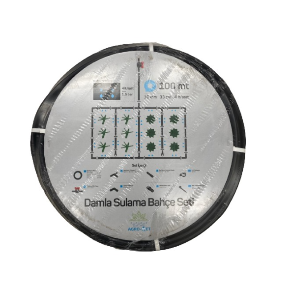 Metsan Agro-Met 100 mt Damla Sulama Bahçe Seti Hortumu Agromet - 2