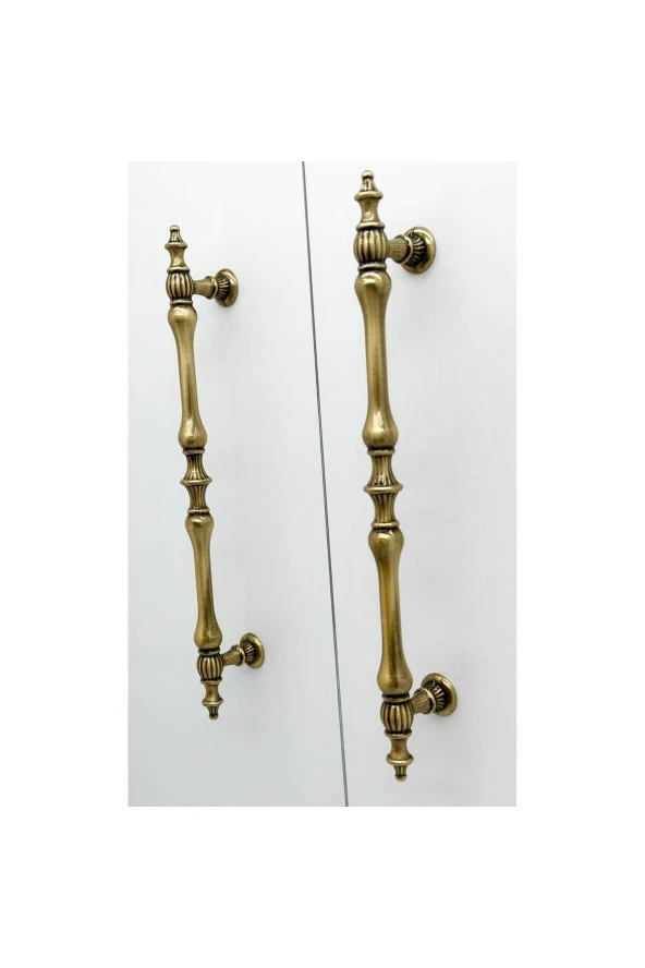 Şehzade Antik Sarı Mobilya Dolap Mutfak Çekmece Kulpu 128 Mm ( 12.8 Cm ) 5 Adet - Resim 5