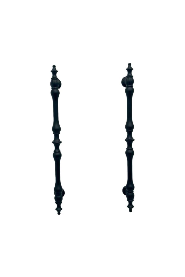 Şehzade Mat Siyah Mobilya Dolap Mutfak Çekmece Kulpu 128 Mm (12.8 Cm) 5 Adet