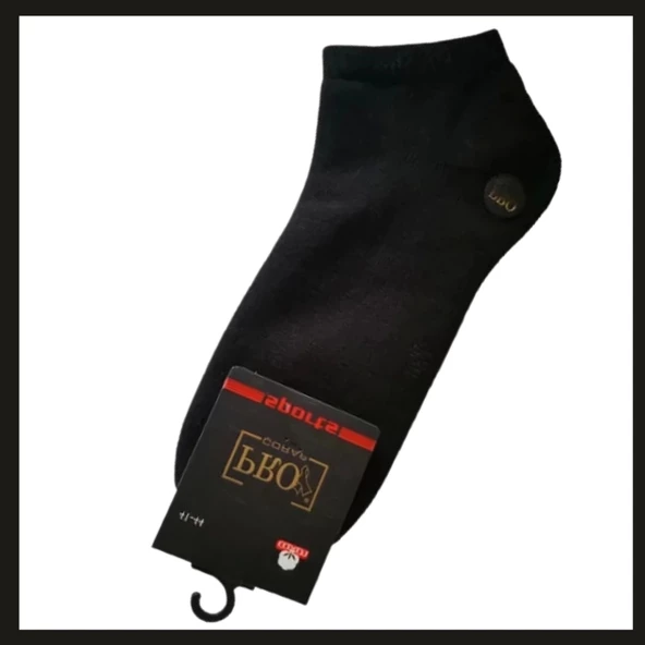 Uyguna-Yakala Siyah 41-44 Atletıch Havlu Erkek Patik Çorabı-RAP.144 ürün görseli