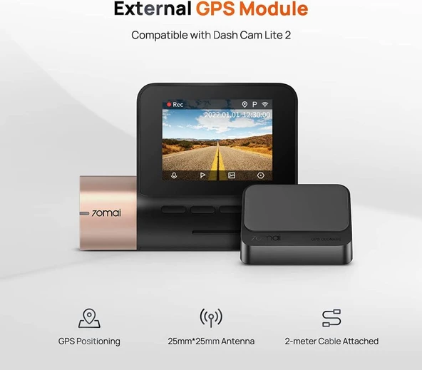 70Mai GPS03 Gps Modülü (70Mai Lite 2 D10 İle Uyumlu) - 3