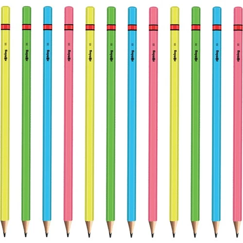 Rotring Neon Renklerde Kurşun Kalem 12'Li Paket
