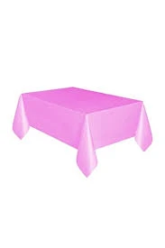Masa Örtüsü Plastik 120*180cm Düz Pembe ürün görseli