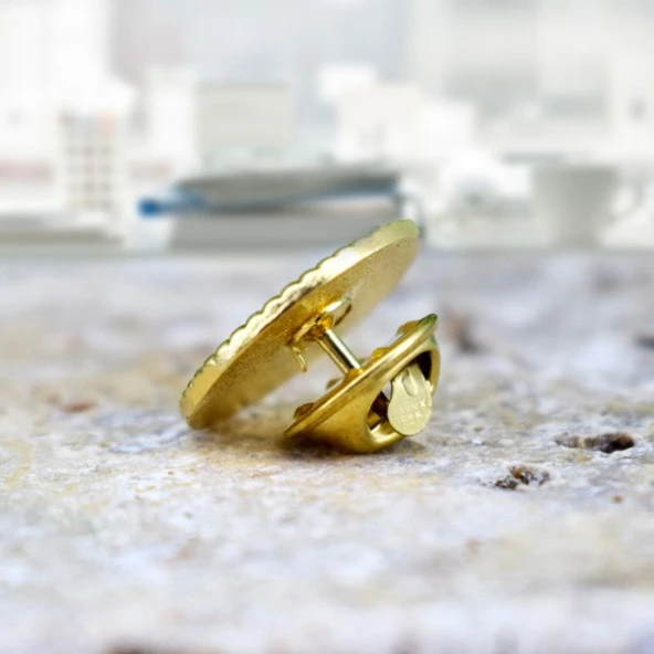 HayalSepeti Türk Bayrağı Yaka Rozeti Metal Rozet Klipsli 10 Adet - 2