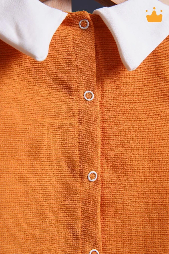 Babyhola Şık Yakası Çiçek Nakışlı Kız Bebek Çocuk Bayramlık Elbise 2337 - 5