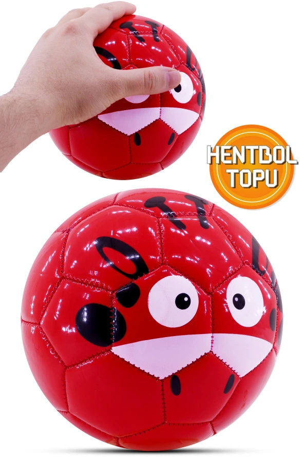 Hentbol Topu Renkli Parlak Katman Mini Futbol Topu No:1 İç Mekan Minik Top