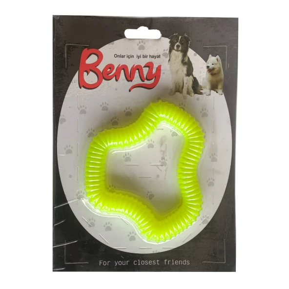 Benny Köpek Oyuncağı Sert 11 x 10 cm Neon Yeşil
