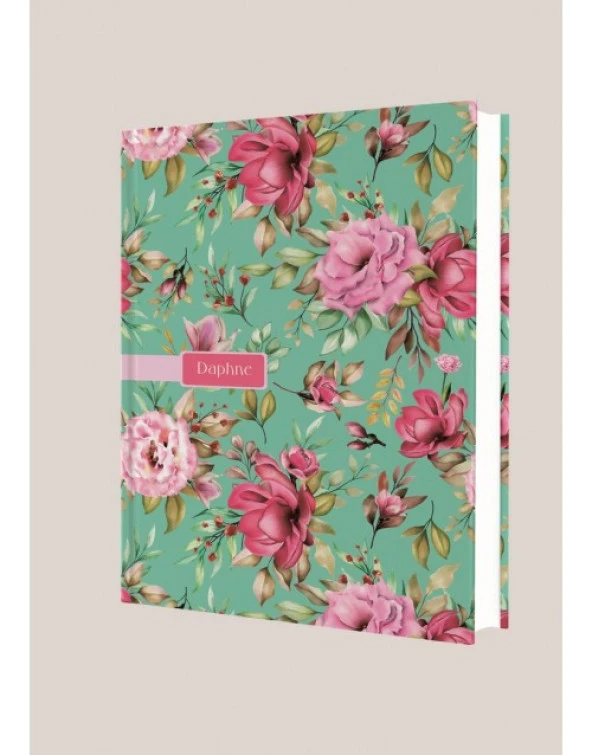 Deffter Daphne/Pink Spring 16.5x23,5 Çizgisiz 96 Yaprak Sert Kapak Defter