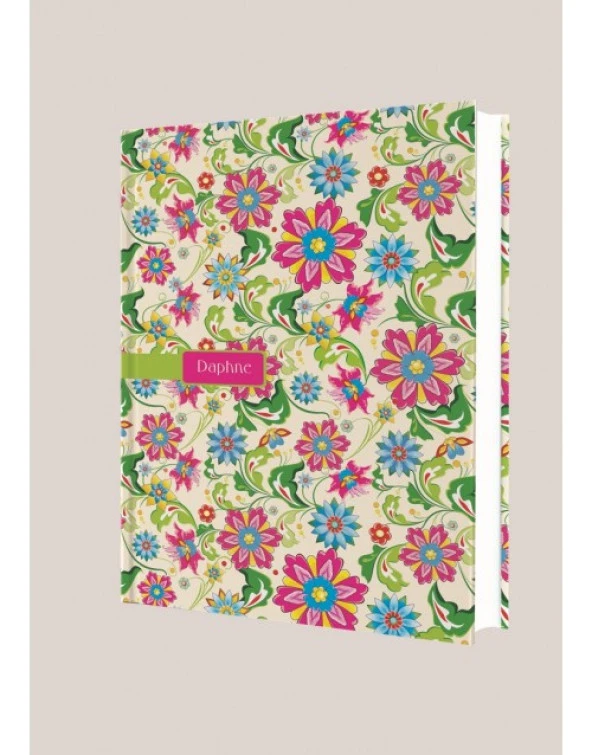 Deffter Daphne/Spring 16.5x23,5 Çizgisiz 96 Yaprak Sert Kapak Defter