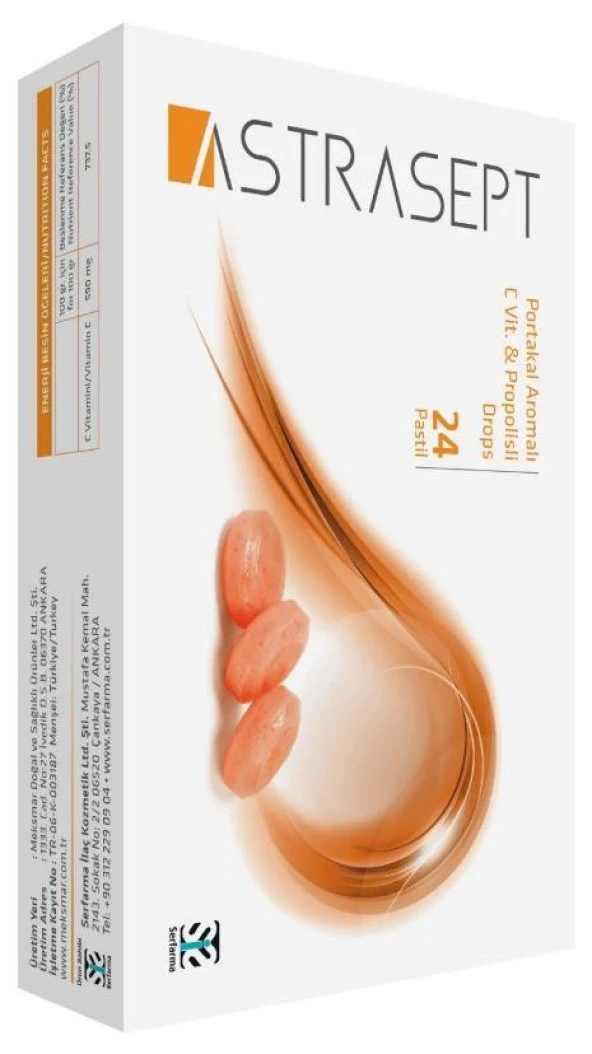 Astrasept Portakal C Vitamini Propolisli 24 Pastil