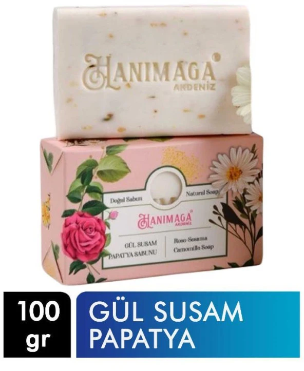 Hanımağa Doğal Sabun 100 gr - Gül & Susam & Papatya