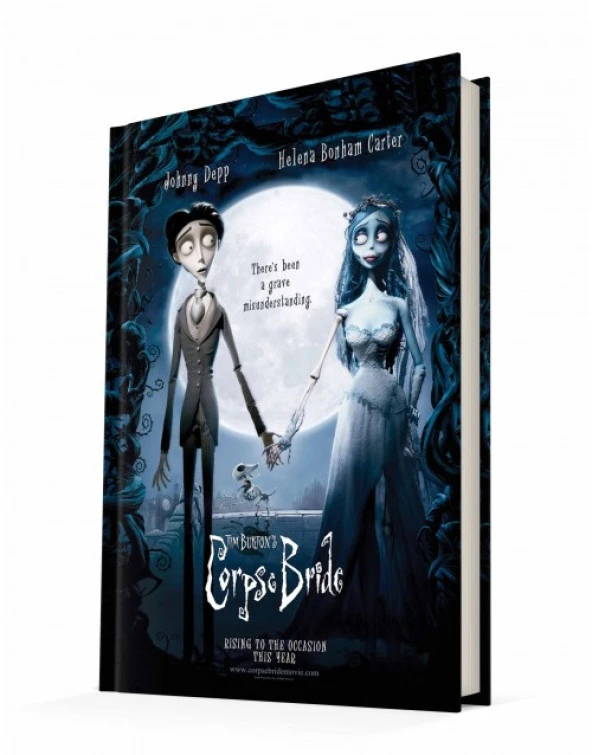 Deffter Corpse Bride Çizgili 96 Yaprak Sert Kapak Defter