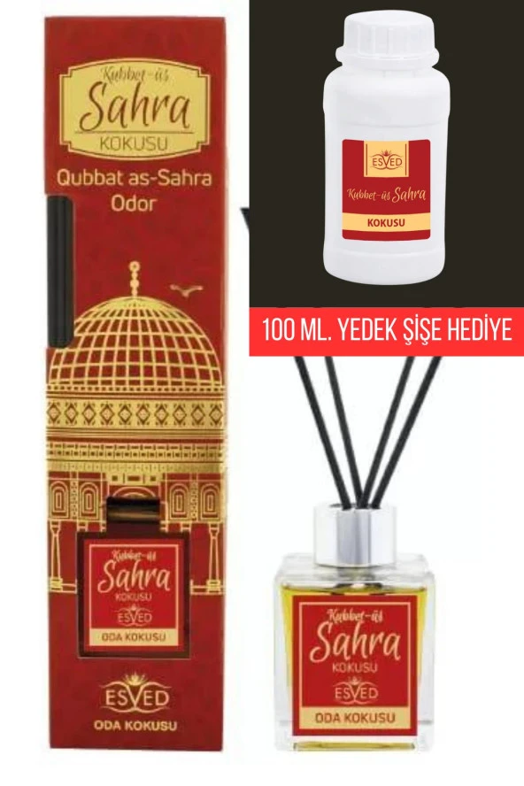 Kubbetüs Sahra Kokusu 100 Ml Çubuklu Oda Kokusu Kubbetüs Sahra 100 ml. yedek dolum şişesi hediyeli ürün görseli