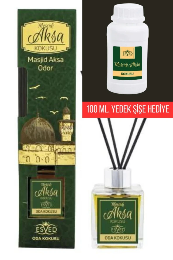Mescidi Aksa 100 Ml Çubuklu Oda Kokusu Mescidi Aksa 100 ml. yedek dolum şişesi hediyeli ürün görseli