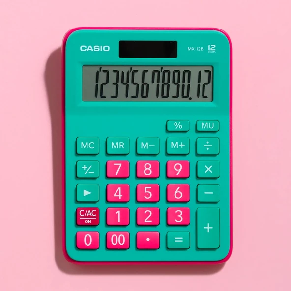 Casio MX-12B-GNRD 12 Haneli Masaüstü Hesap Makinesi - 2