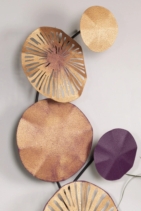 Muyika Design Leandro Metal Tablo Ev Ofis Bakır 79x35 Tbl-m - Resim 2