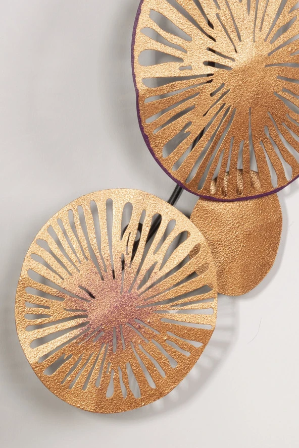 Muyika Design Leandro Metal Tablo Ev Ofis Bakır 79x35 Tbl-m - Resim 3