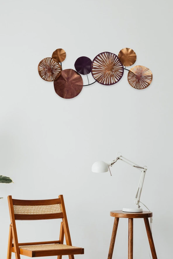 Muyika Design Leandro Metal Tablo Ev Ofis Bakır 79x35 Tbl-m - Resim 4