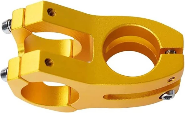 Wake Gold Bisiklet Kısa Gidon Boğazı 40mm Bisiklet Yedek Parça Aksesuarı - 2