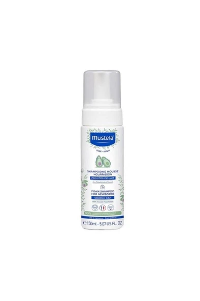 Mustela Foam Shampoo For Newborns 150 ml (Yenidoğan Konak Şampuanı) - Resim 2