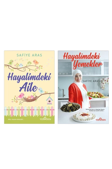 Hayalimdeki Yemekler-Hayalimdeki Aile-2 Kitap Set/Safiye Aras/Yediveren