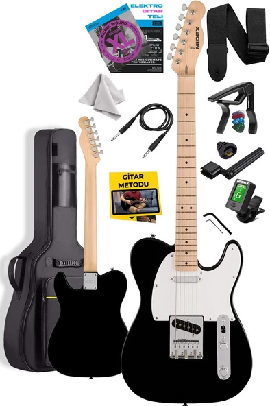 Midex Tlx-50Wb Tele Kasa Maple Klavye 2 Single-Coil Manyetik Elektro Gitar - 2