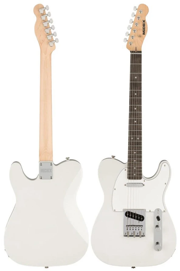 Midex TLX-50WH Tele Kasa Gül Klavye 2 Single-Coil Manyetik Elektro Gitar - 4