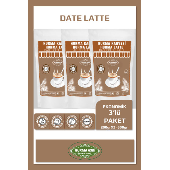 Hurma Aşkı Hurma Latte 3X200 Gr