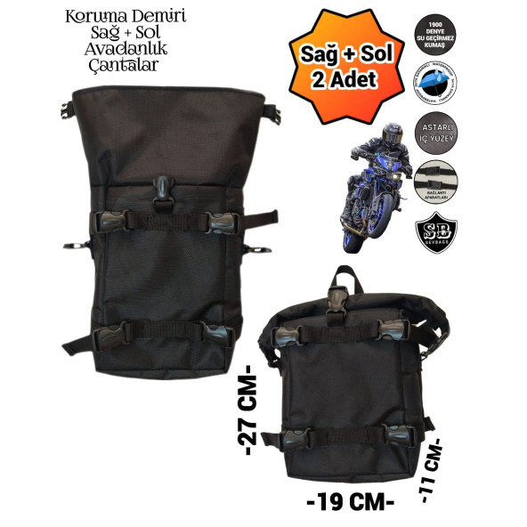 MOTORSİKLET KORUMA DEMİRİ DİKDÖRTGEN AVADANLIK ÇANTALARI