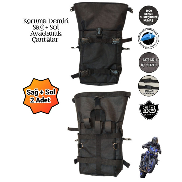 MOTORSİKLET KORUMA DEMİRİ DİKDÖRTGEN AVADANLIK ÇANTALARI - 2