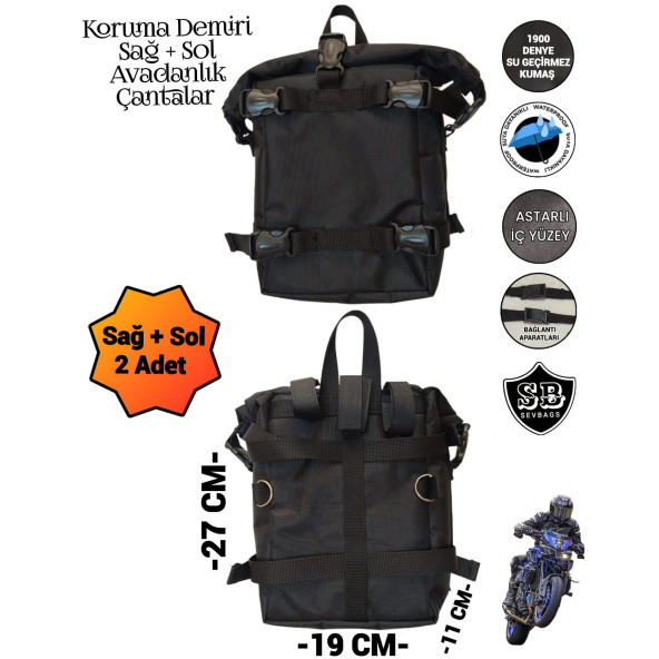 MOTORSİKLET KORUMA DEMİRİ DİKDÖRTGEN AVADANLIK ÇANTALARI - 3